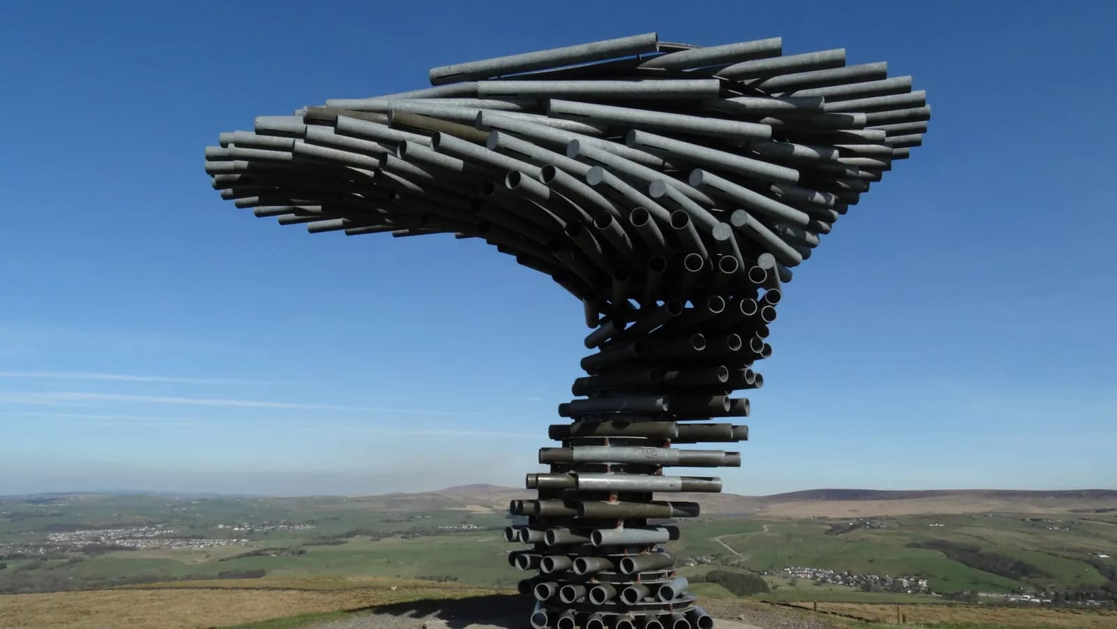 The Singing Ringing Tree: Burnley's Award-Winning Wind Sculpture on the Pennines